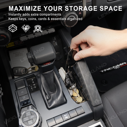 Tacoma/4Runner Gear Shifter Storage Box Holder Tray Under Handbrake Side Pocket Organizer