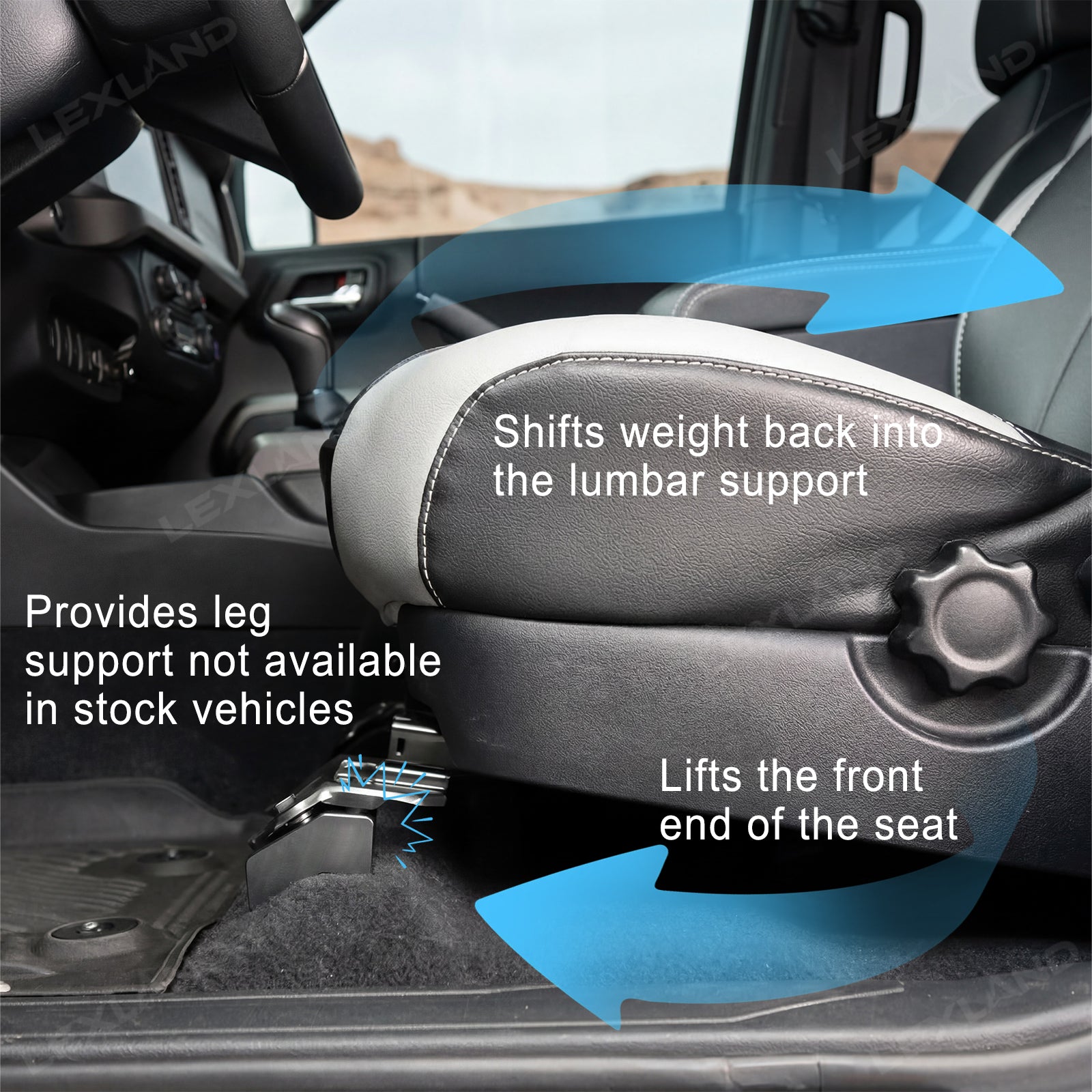 Tacoma/4Runner Front Seat Jackers Aluminum Alloy Riser Spacer Lift