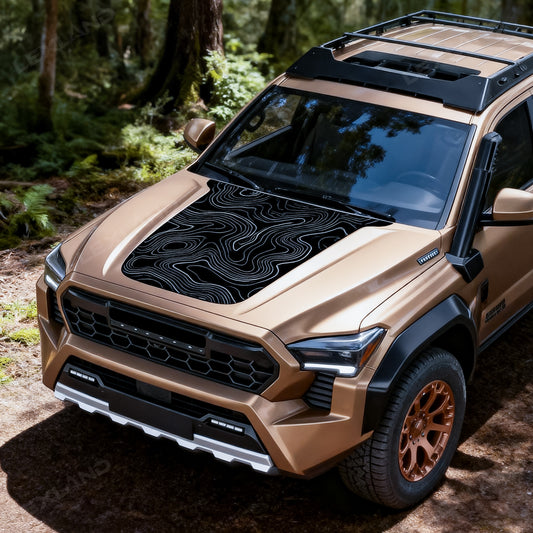 Tacoma Hood Decal Pre-Cut Hood Vinyl Wrap Hood Stamp Hood Sticker for Toyota