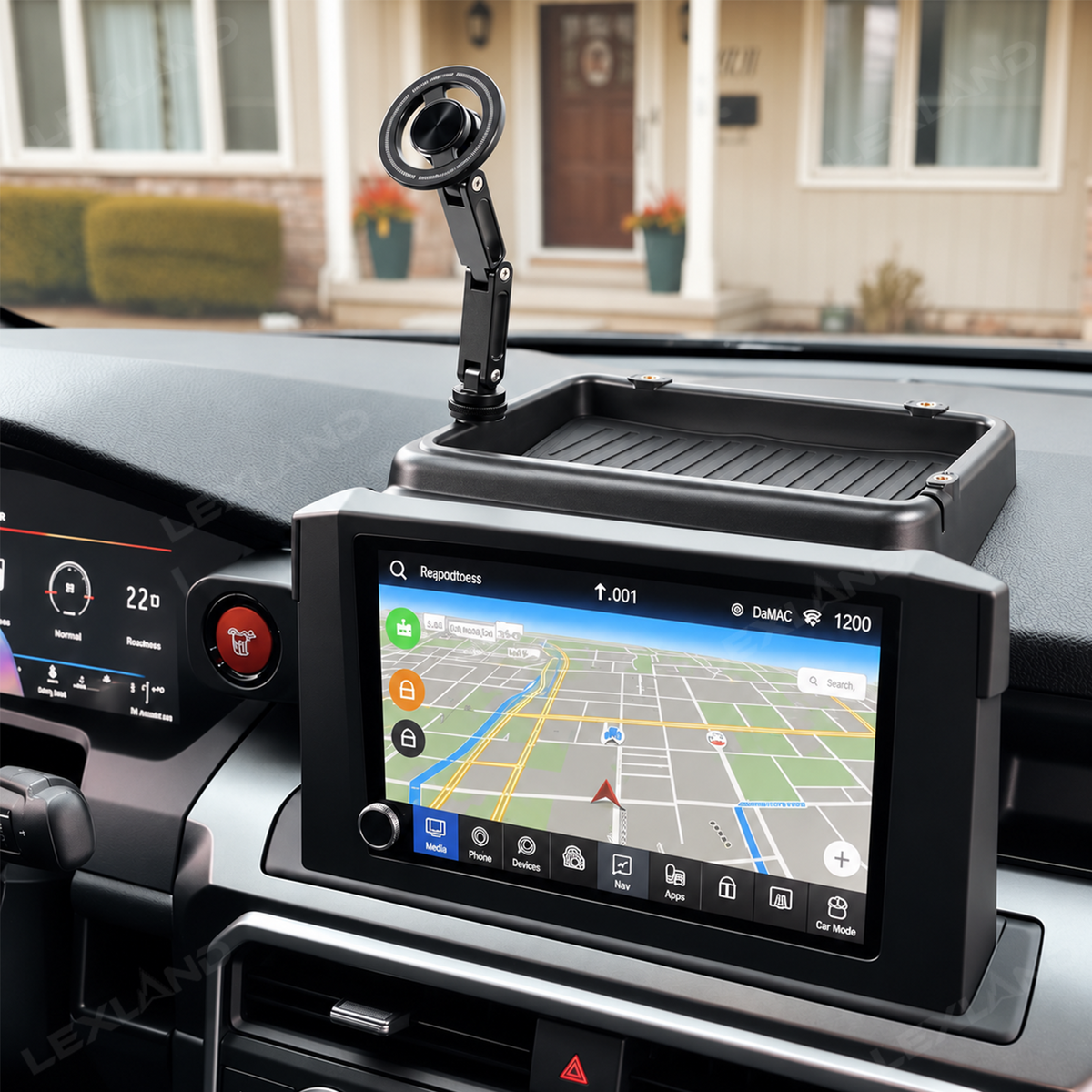 Tacoma/4Runner Dashboard Storage Organizer Tray & Magnetic Phone Mount Kit for Toyota