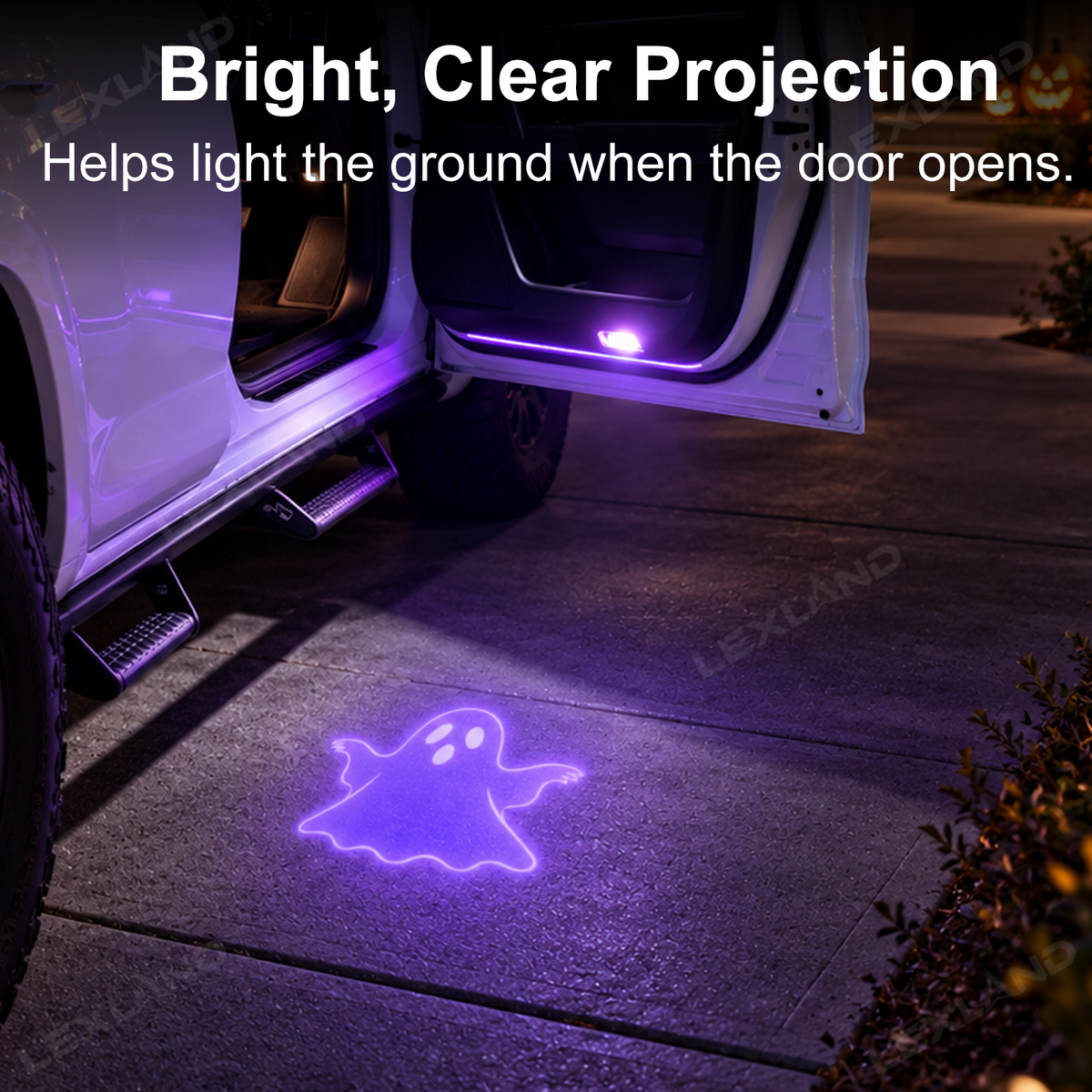 Tacoma/4Runner Halloween Ghost Door Puddle Lights LED Front Door Projector Lights 2PCS
