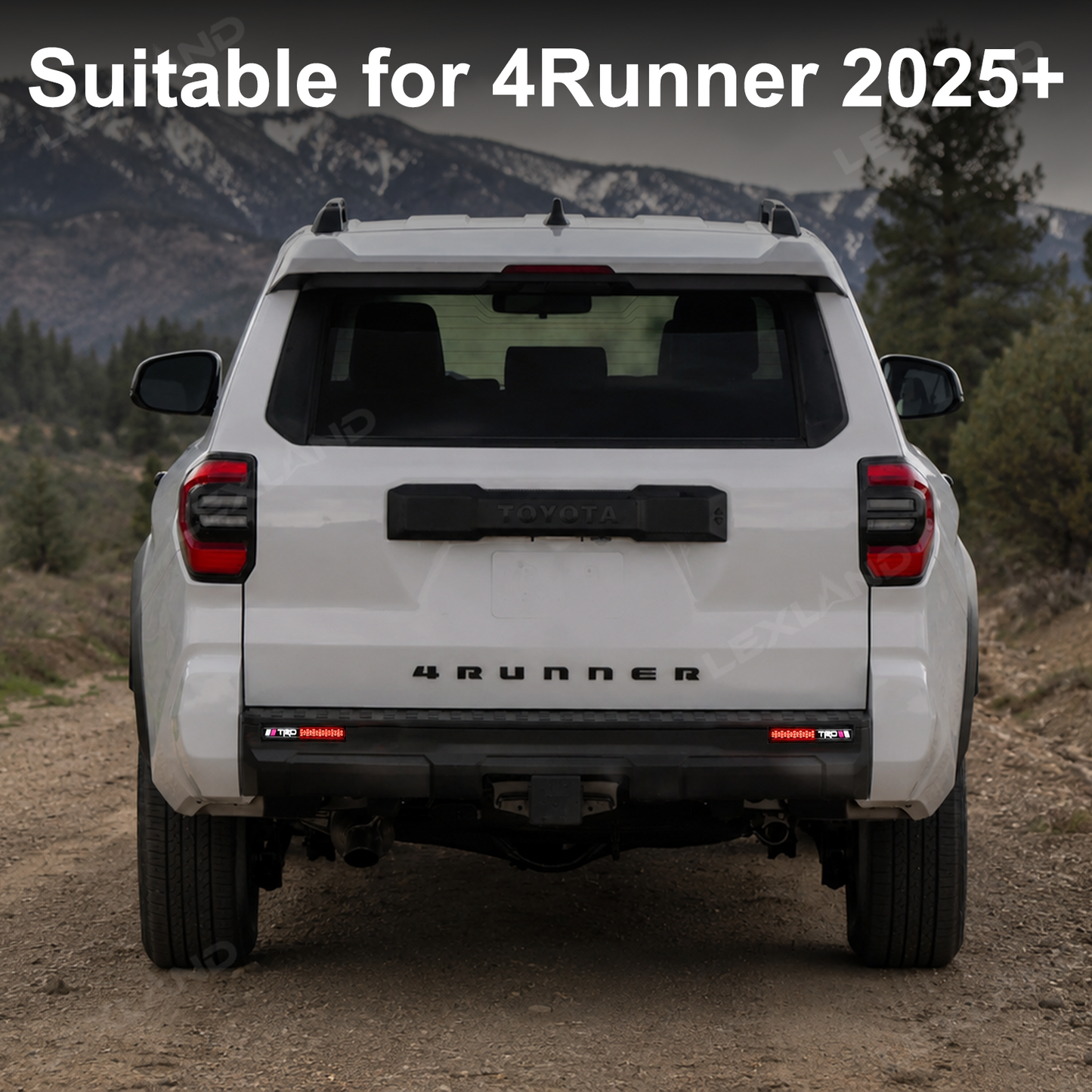 4Runner LED Rear Bumper Reflector Lights Rear Fog Lights No Drilling Installation