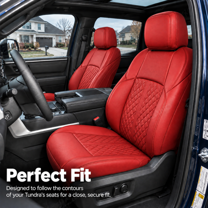 Tundra Seat Covers Diamond Pattern Seat Protectors Interior Seat Upgrade for Toyota