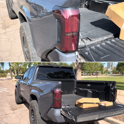 Tacoma Tail Light Cover Smoked Rear Light Cover Taillights Overlay for Toyota