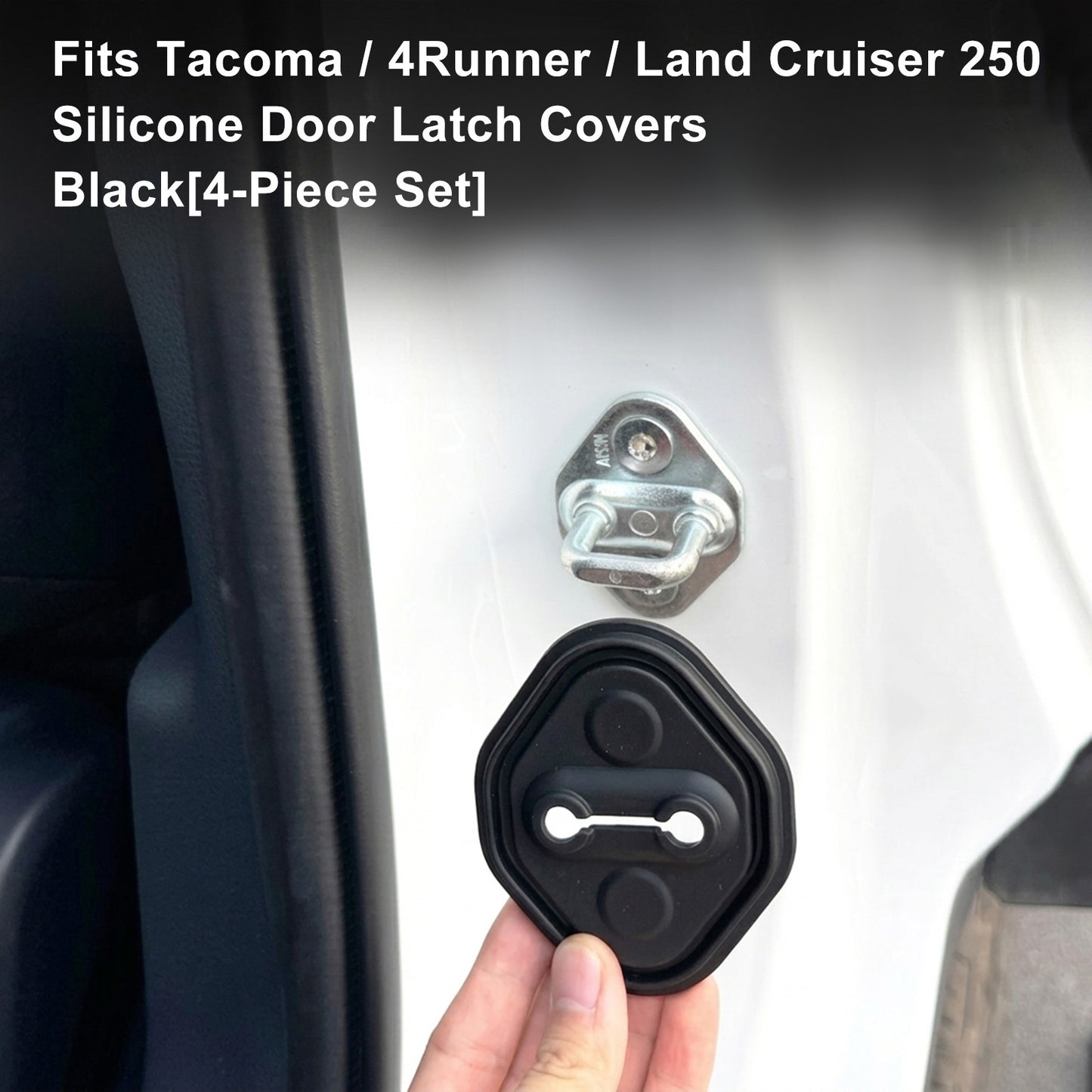 Tacoma/ 4Runner/ Land Cruiser Door Lock Cover Silicone Door Latch Cover Protector for Toyota