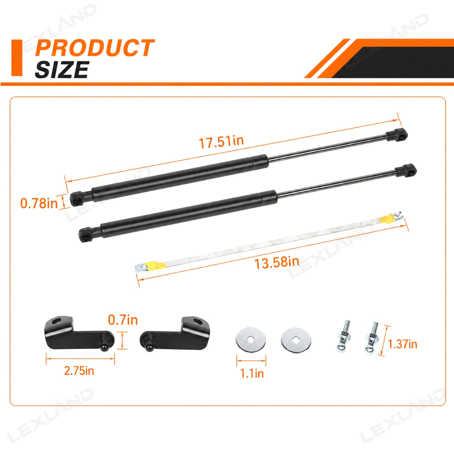 Bronco Hood Strut Front Hood Lift Supports Shock Hydraulic Rod Gas Spring Upgrade Kit for Ford