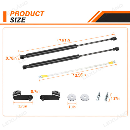 Bronco Hood Strut Front Hood Lift Supports Shock Hydraulic Rod Gas Spring Upgrade Kit for Ford