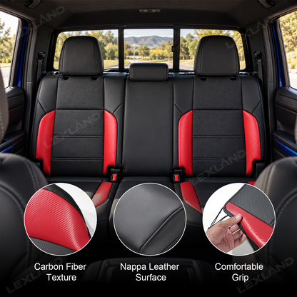 Tacoma /4Runner Seat Covers Carbon Fiber Style Seat Protector Interior Trim Upgrade for Toyota