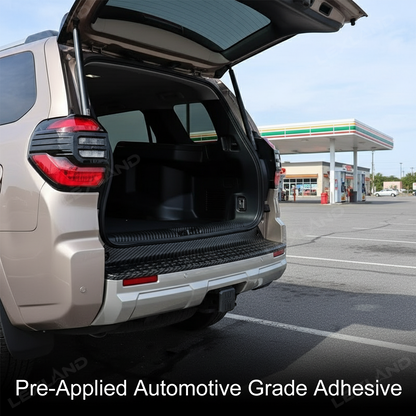 4Runner Rear Bumper Guard Plate Cover ABS Glossy Carbon Fiber Style Rear Sill Guard Board Protector