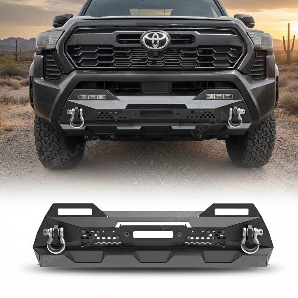 Tacoma Front Bumper Off-Road Grill Guard Bull Bar with D-Ring Shackle