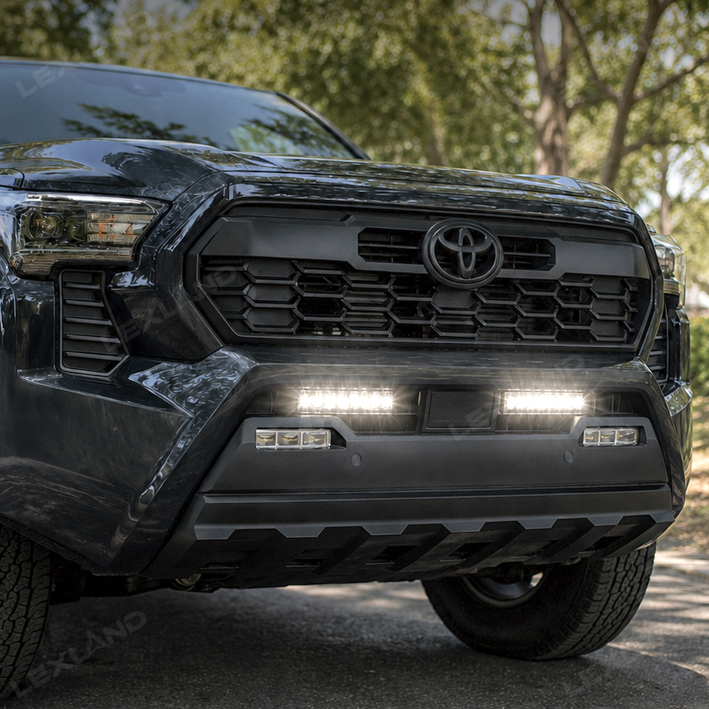 Tacoma Lower Grille Light Bar Kit Front Bumper LED Lamps 2PCS for Toyota