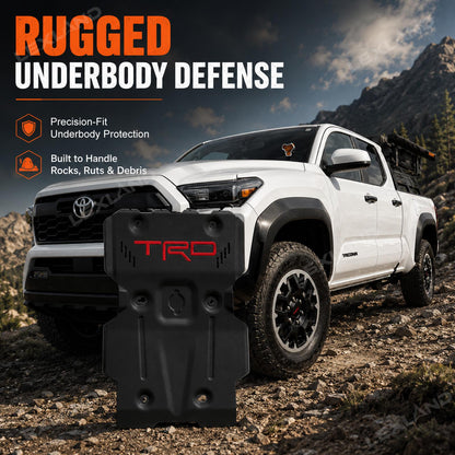 Tacoma Skid Plate with TRD Style Front Engine Undercover Underbody Protection Plate for Toyota