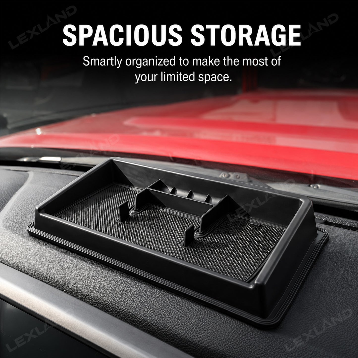 Tacoma Dashboard Organizer Interior Dash Panel Tray Center Console Storage Box for Toyota