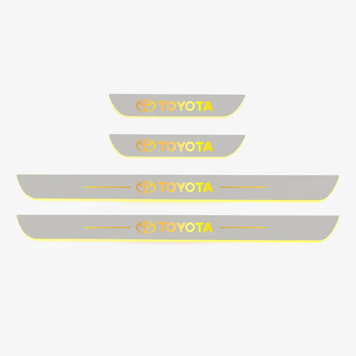 4Runner/Tacoma Illuminated Door Sill Plates RGB LED Door Sill Protectors Trim Covers for Toyota