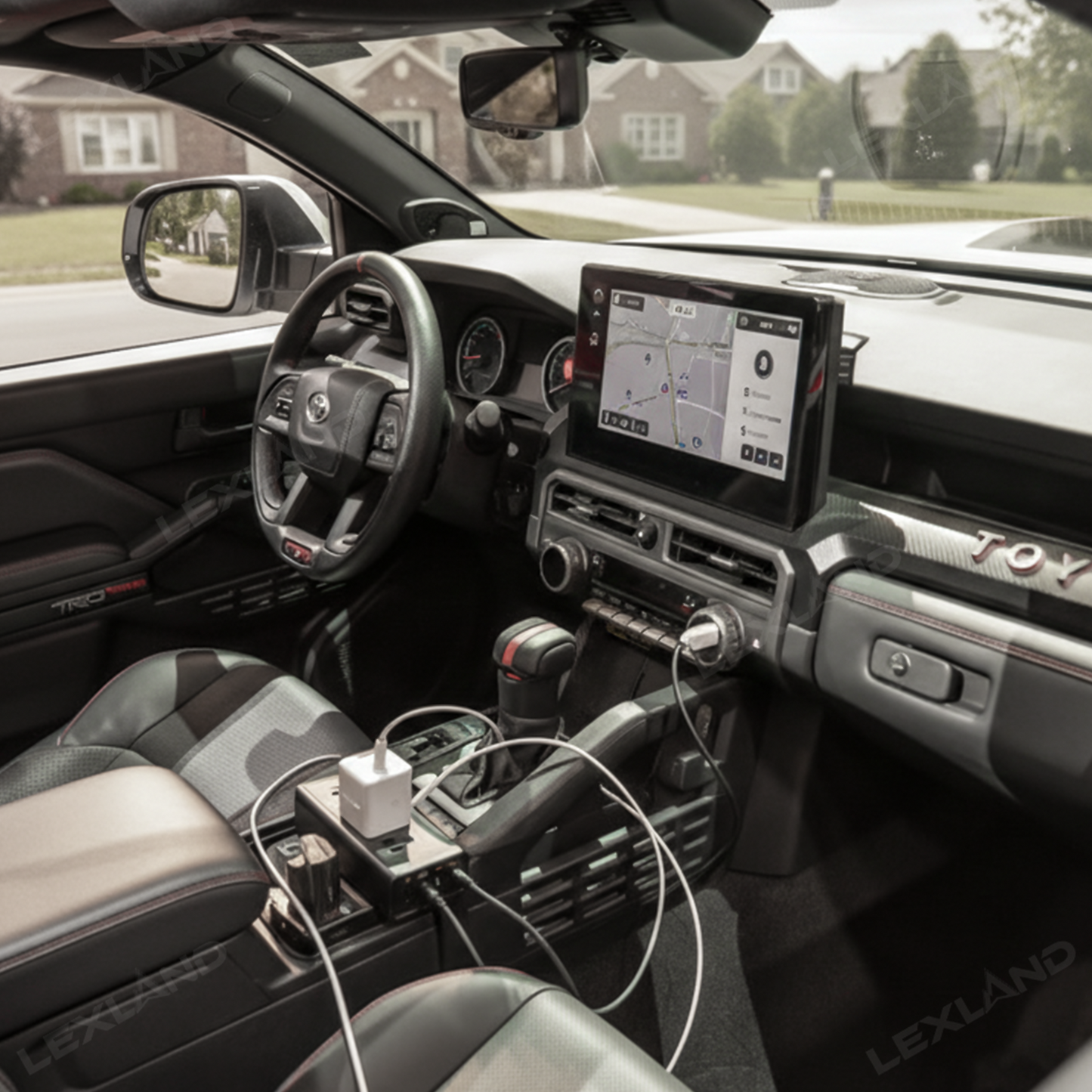 Tacoma/4Runner 200W Portable Power Inverter DC 12V to 110V AC Converter with LED Display & Cigarette Lighter Plug