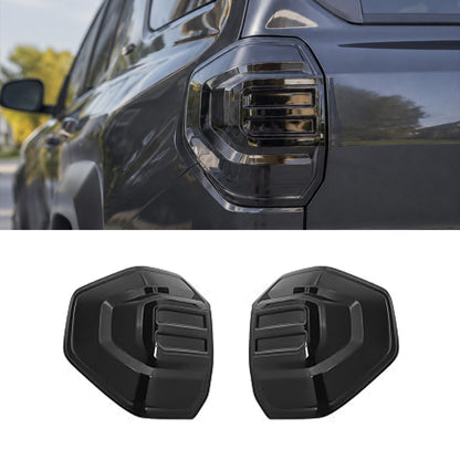 4Runner Rear Tail Light Covers Smoked ABS Taillight Lamp Guard Protector Cover for Toyota
