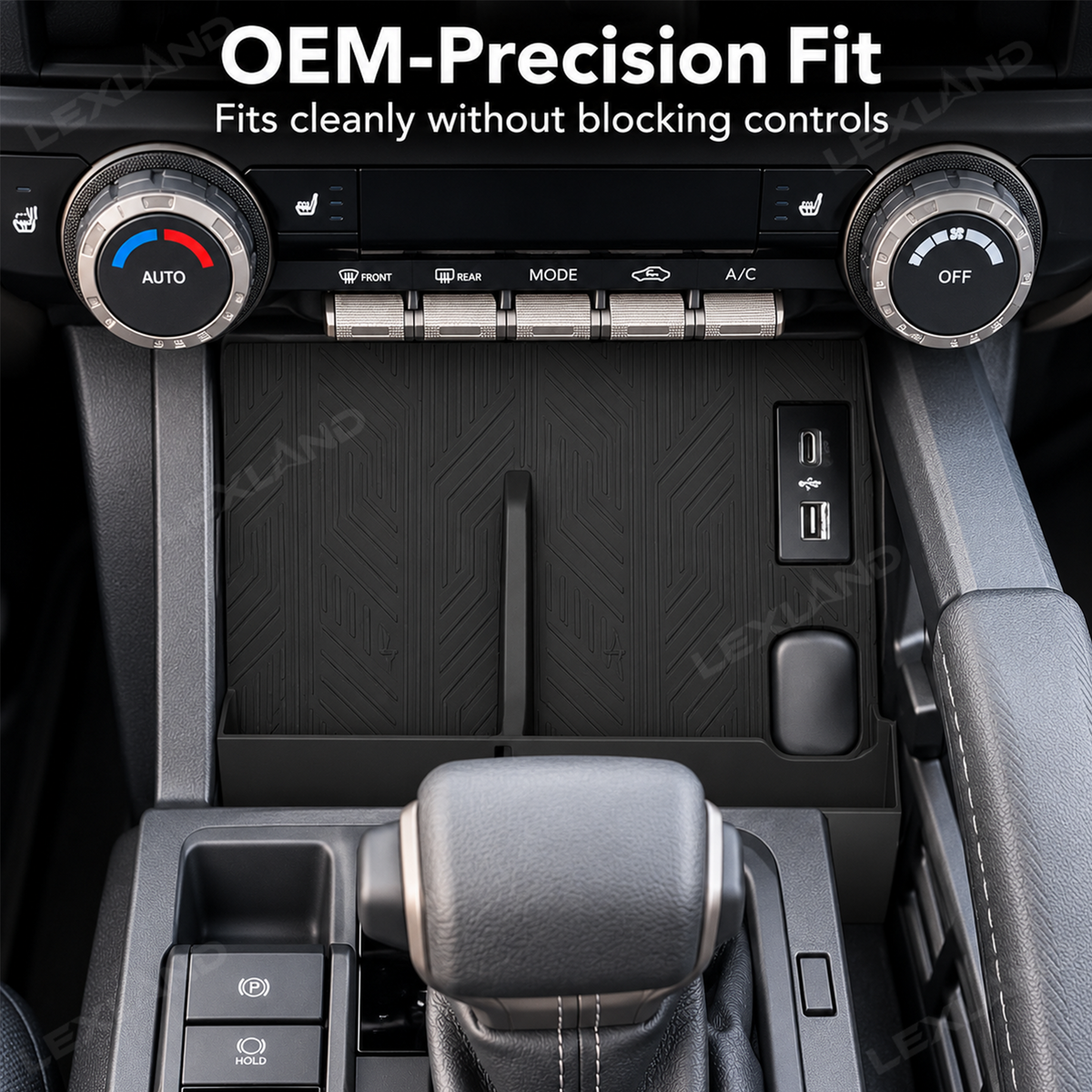 Tacoma/4Runner Center Console Wireless Charging Mat Silicone Wireless Charging Pad 2.0 for Toyota