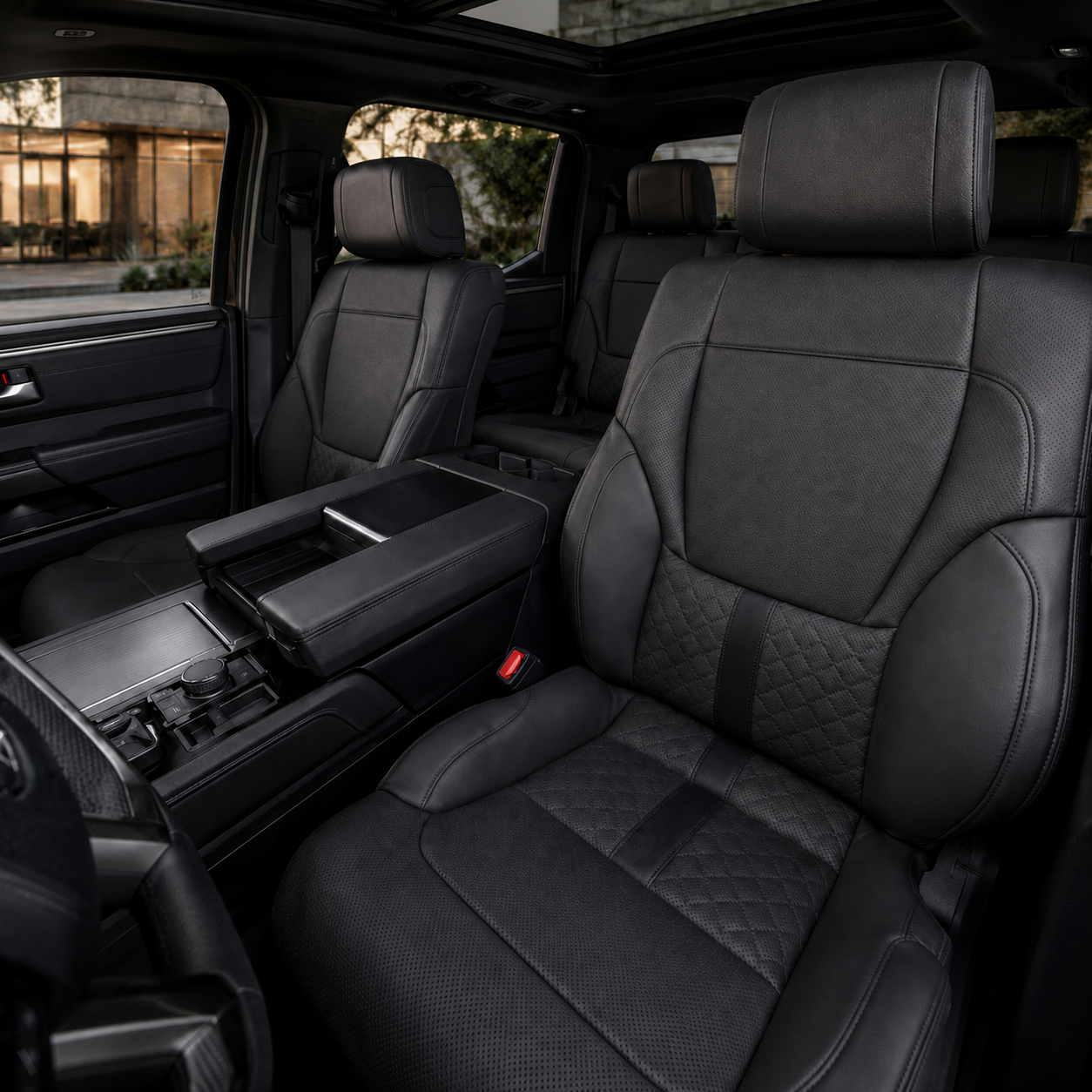 Tundra Seat Covers Capstone Style Interior Leather Covers Upgrade Seat Protector for Toyota