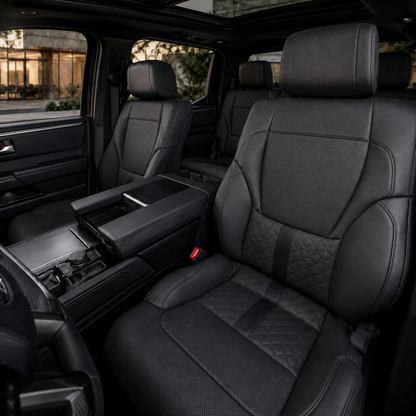 Tundra Seat Covers Capstone Style Interior Leather Covers Upgrade Seat Protector for Toyota