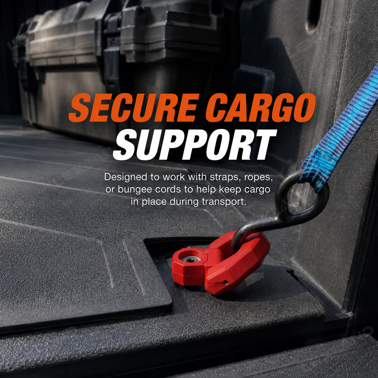 Tacoma/Tundra D-Rings Aluminum Alloy Truck Bed Tie-Down Anchors 2PCS for Toyota