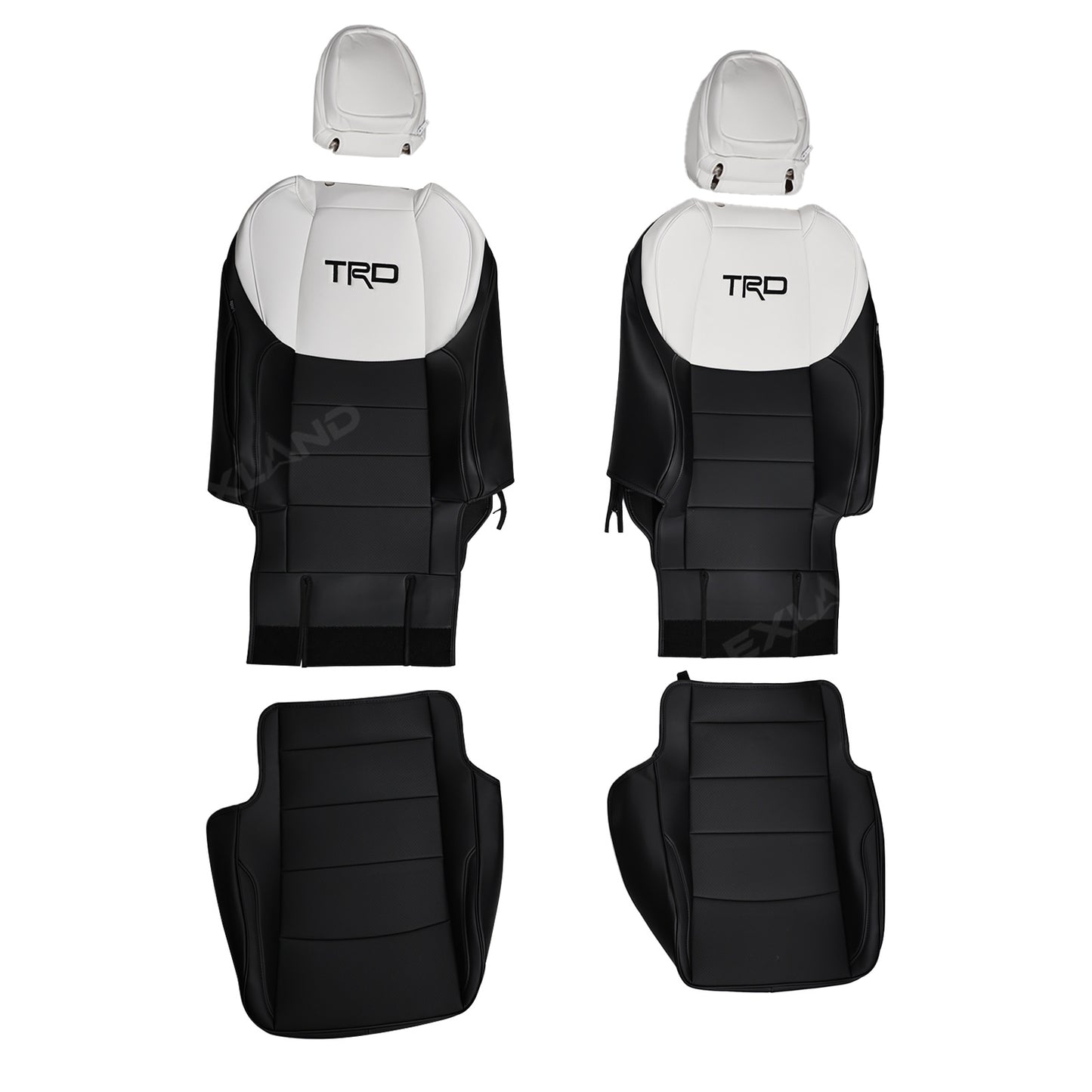 Tundra TRD Style Seat Covers Front and Rear Interior Seat Protectors for Toyota