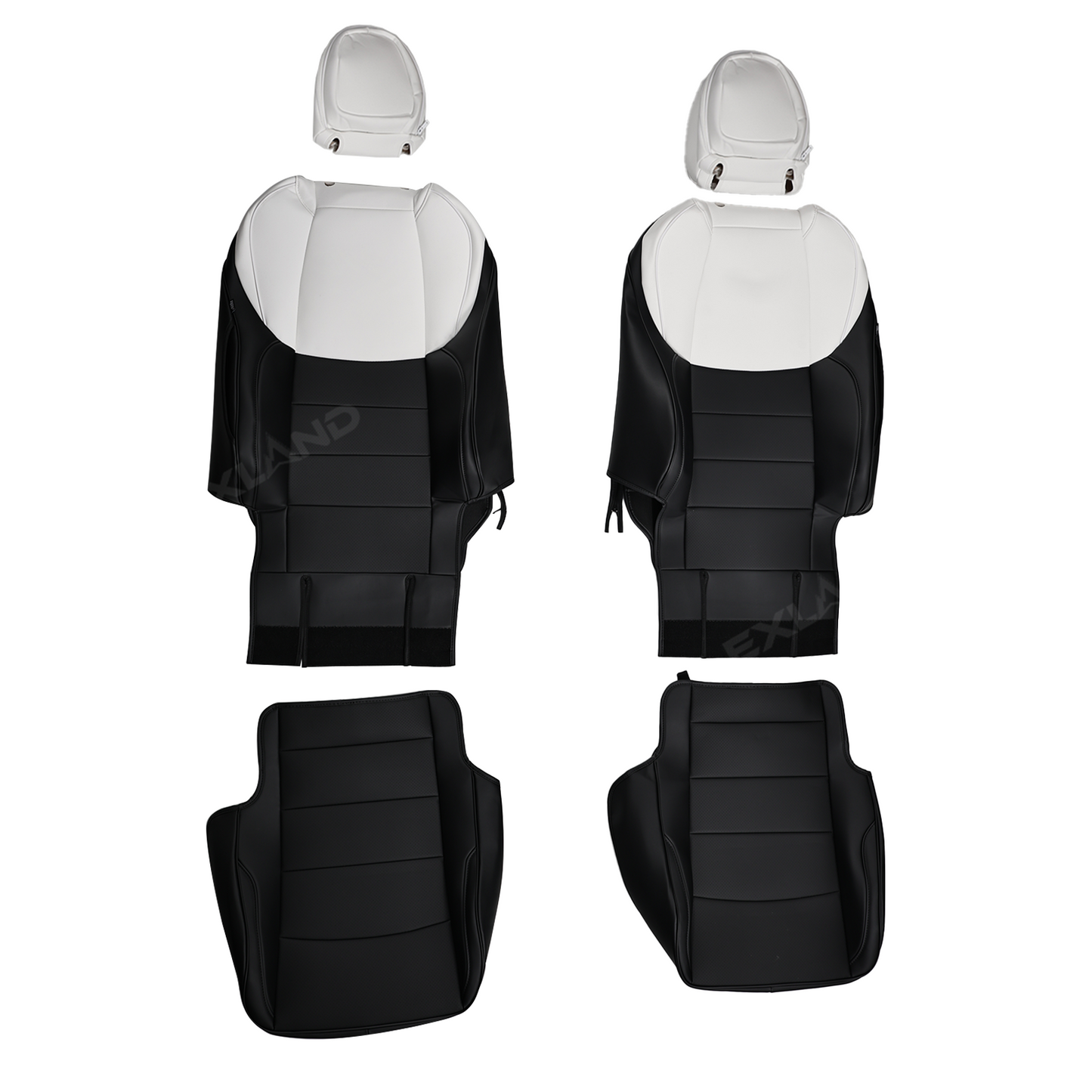 Tundra TRD Style Seat Covers Front and Rear Interior Seat Protectors for Toyota