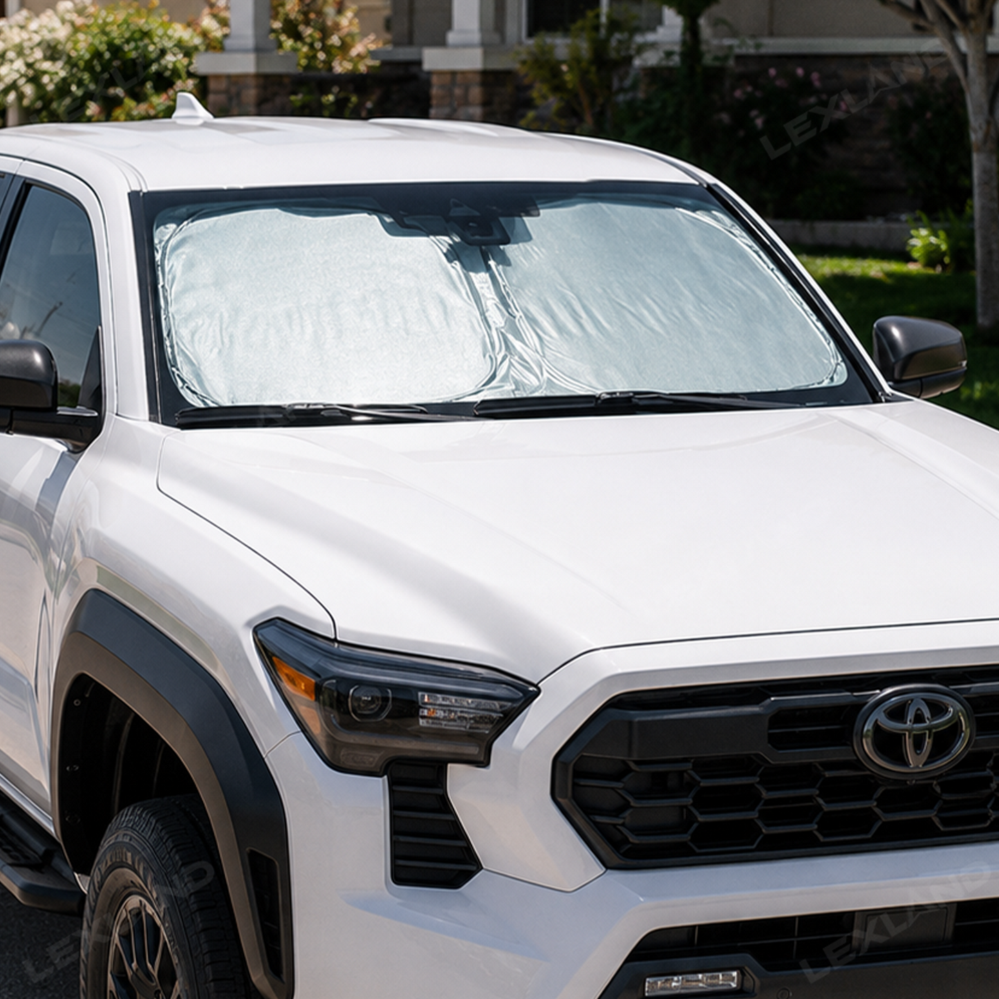 Tacoma Windshield Sun Shade Cooling Ice Crystal Sunshade Front Window Shade 2.0 for Toyota