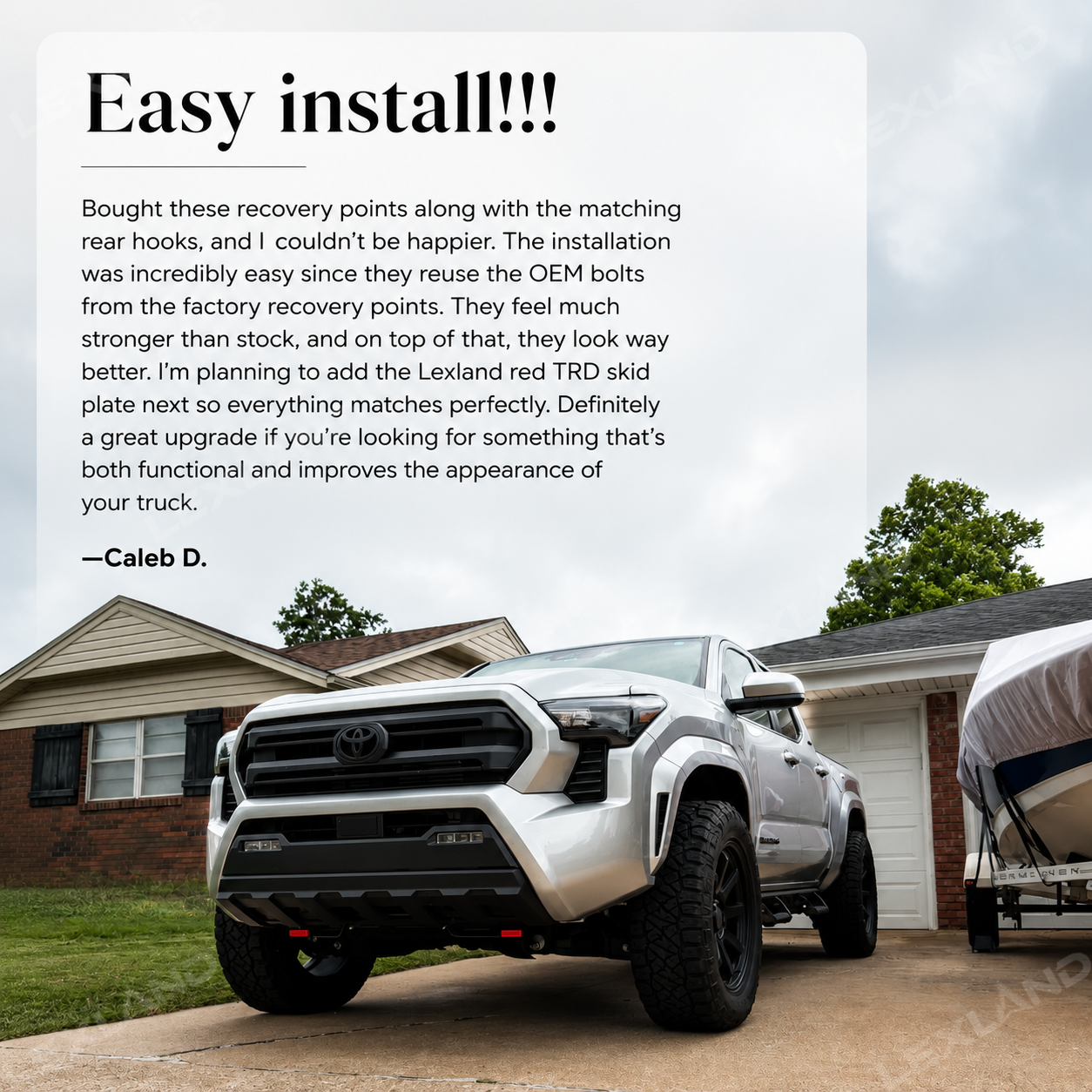 Tacoma/4Runner Aluminum Front Tow Hooks for Toyota