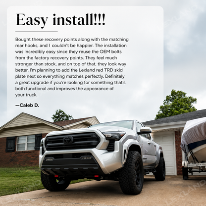 Tacoma/4Runner Aluminum Front Tow Hooks for Toyota