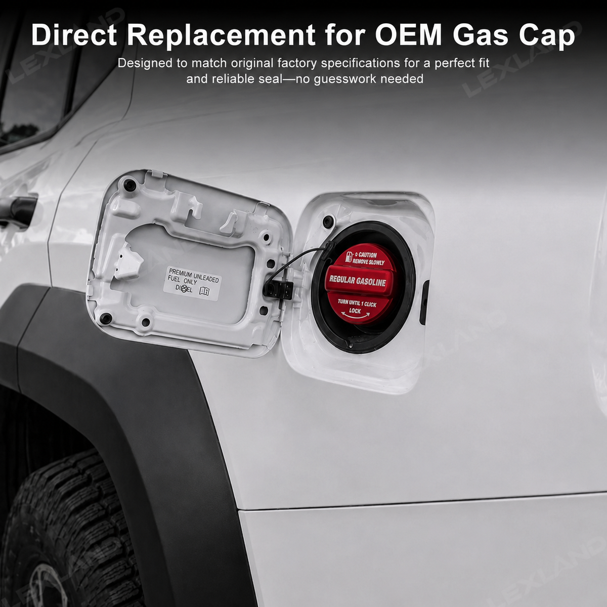 Tacoma/ 4Runner/ Land Cruiser Gas Cap Aluminum Fuel Tank Cap Cover for Toyota