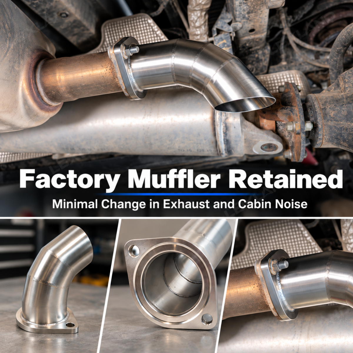Tundra Trail Pipe High-Clearance Stainless Steel Exhaust for Toyota