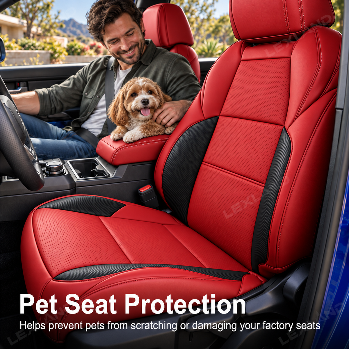 Tacoma /4Runner Seat Covers Carbon Fiber Style Seat Protector Interior Trim Upgrade for Toyota