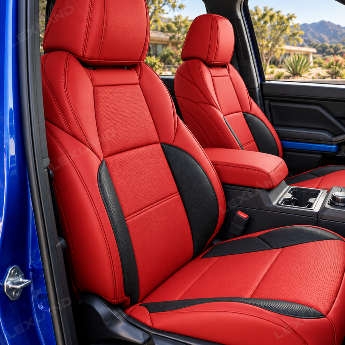 Tacoma /4Runner Seat Covers Carbon Fiber Style Seat Protector Interior Trim Upgrade for Toyota