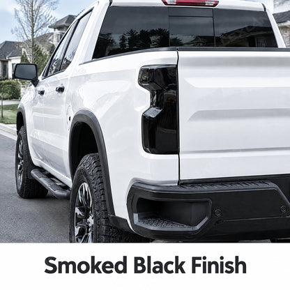 Silverado 1500 Smoked Third Brake Light Cover & Tail Light Covers Overlays Rear Lamp Protector