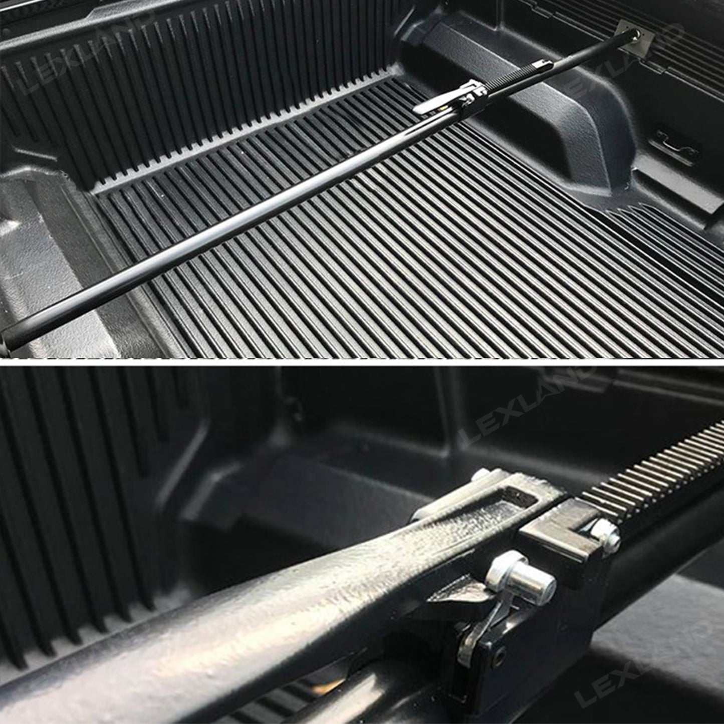 Tacoma/4Runner Cargo Stabilizer Bar Adjustable Truck Bed Load Stop Divider Bar for Toyota