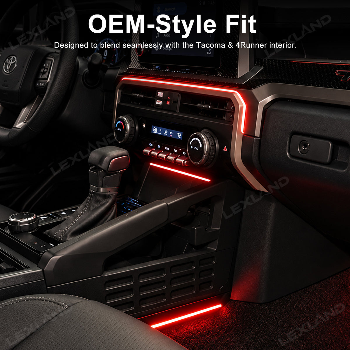 Tacoma/4Runner RGB Ambient Lighting Kit Color Changing Interior LED Light for Toyota