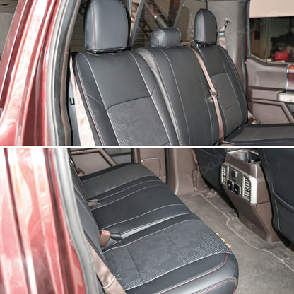 Camo Seat Covers for Ford F-150 Crew Cab XL/ XLT, Custom Interior Upgrade Seat Protection