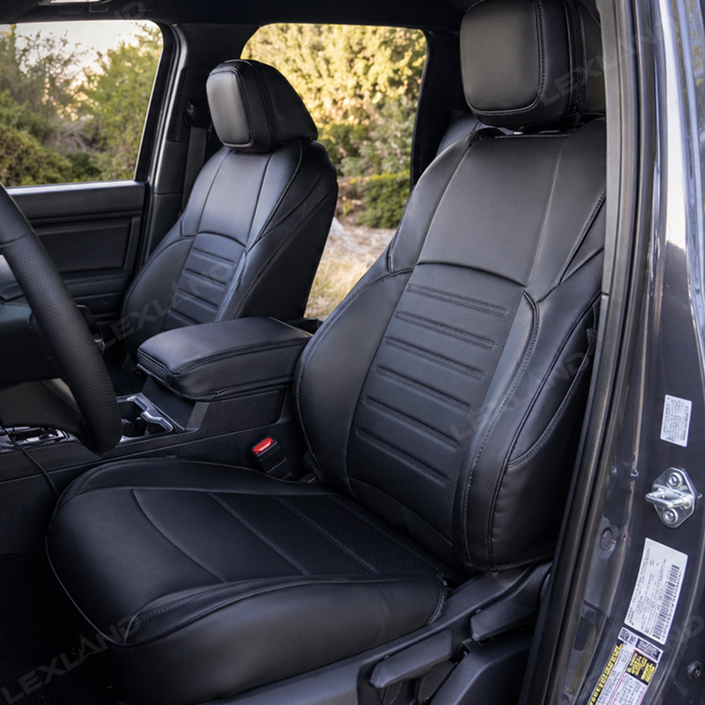 Tacoma /4Runner Seat Covers Full Coverage Embossed Seat Protector with TRD Letter Style for Toyota