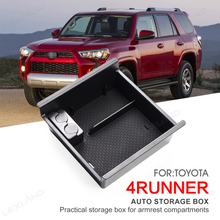 4Runner 5th Gen Center Console Organizer Tray Armrest Storage Box For Toyota