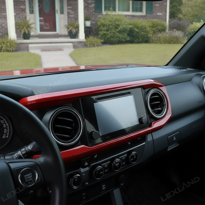Tacoma Dashboard Cover Central Console Dash Panel Decorative Border Frame Accents for Toyota