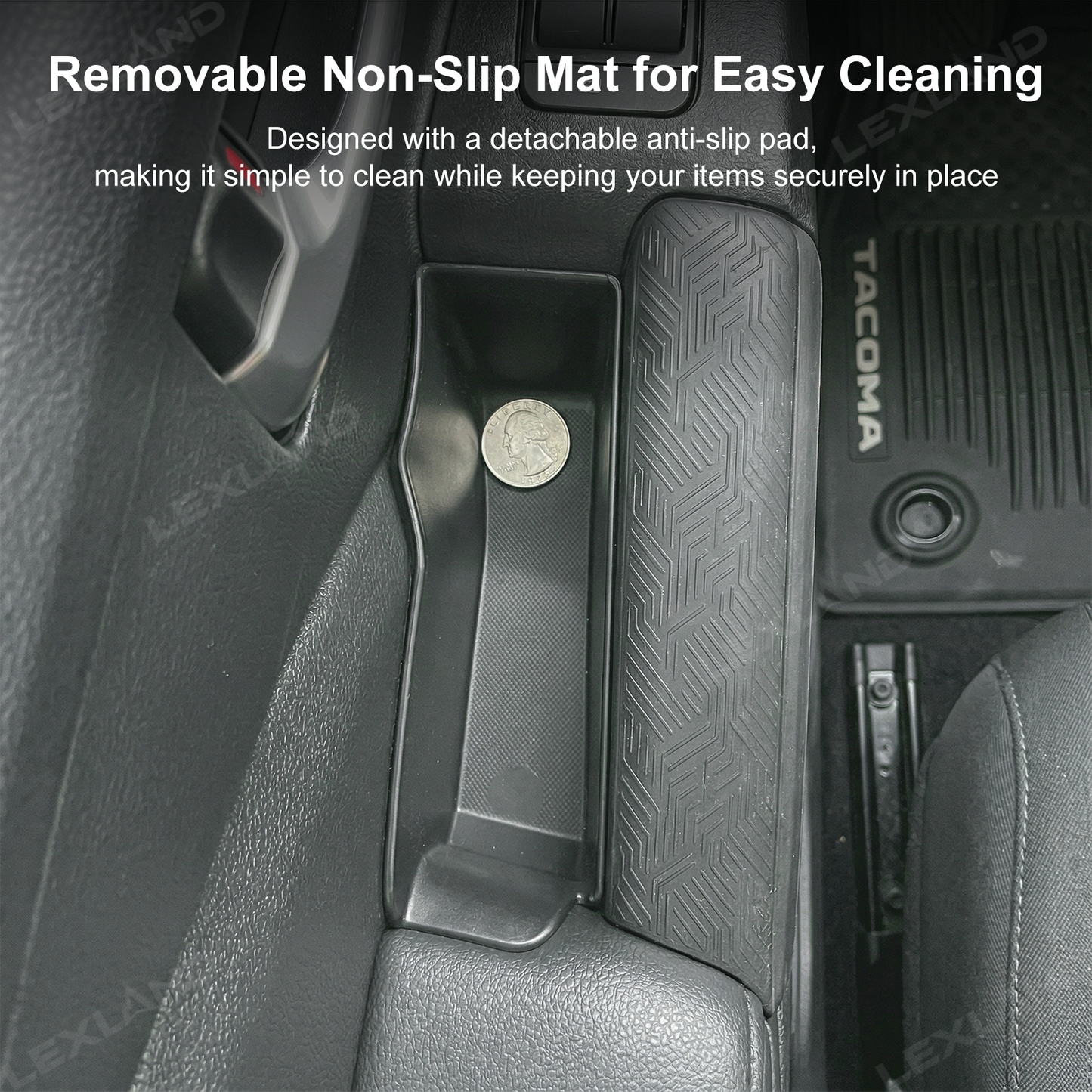 Tacoma/4Runner Front Door Handle Storage Box Side Door Tray Organizer Insert 2PCS for Toyota