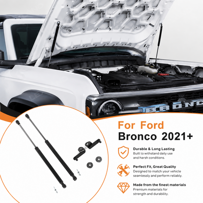 Bronco Hood Strut Front Hood Lift Supports Shock Hydraulic Rod Gas Spring Upgrade Kit for Ford