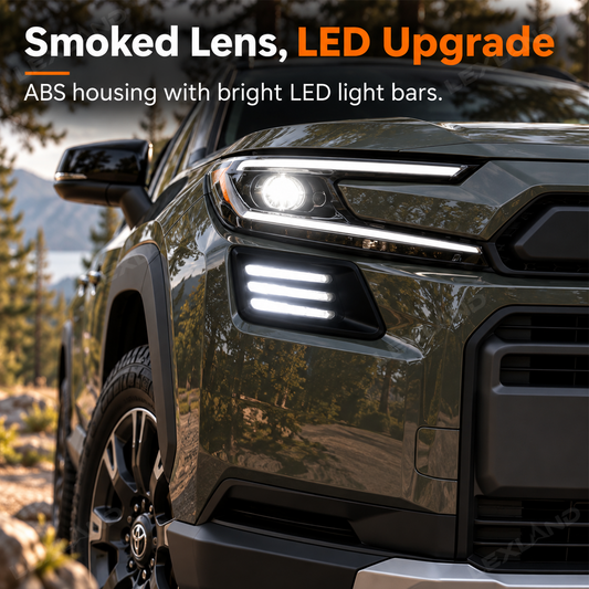 Rav4 Woodland Front head LED Lights Daytime Running Lights DRL Fog Light for Toyota