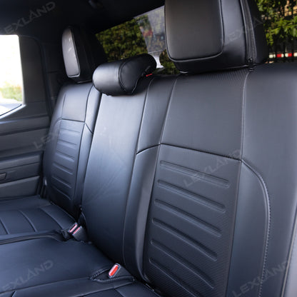 Tacoma /4Runner Seat Covers Full Coverage Embossed Seat Protector with TRD Letter Style for Toyota