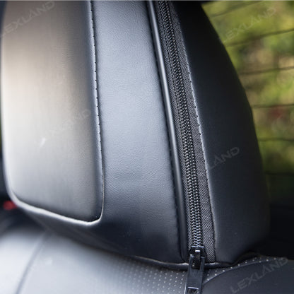 Tacoma /4Runner Seat Covers Full Coverage Embossed Seat Protector with TRD Letter Style for Toyota