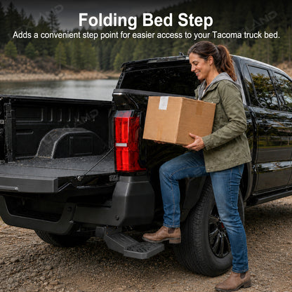 Tacoma Tailgate Step Truck Passenger Side Rear Bed Step Rear Bumper Access Step for Toyota