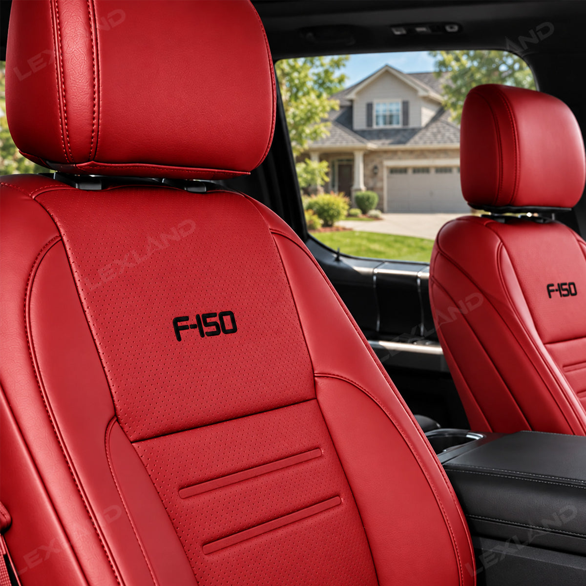 F-150 Seat Covers NAPPA Leather Interior Seat Protector with F-150 Style for Ford