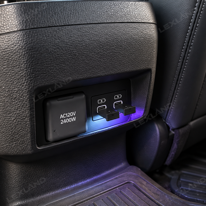 Tacoma USB-C RGB Ambient Lighting Rear Screen Backseat LED Lighting Upgrade Kit for Toyota