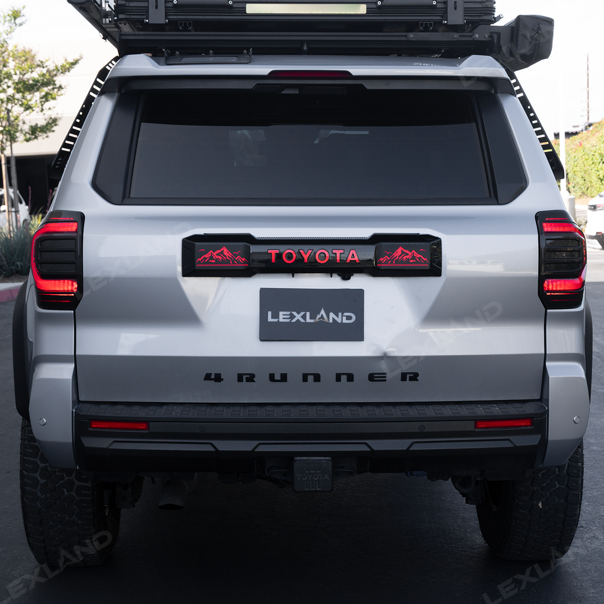 4Runner LED Trunk Tail Light Full Width Tailgate Ambient Lighting with Snow Mountain Off-Road Style