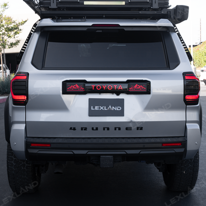 4Runner LED Trunk Tail Light Full Width Tailgate Ambient Lighting with Snow Mountain Off-Road Style